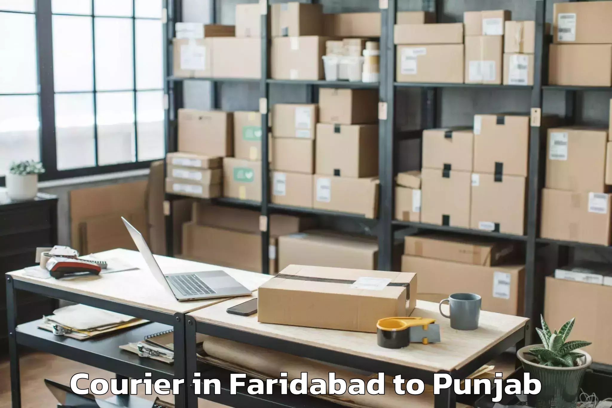 Quality Faridabad to Begowal Courier